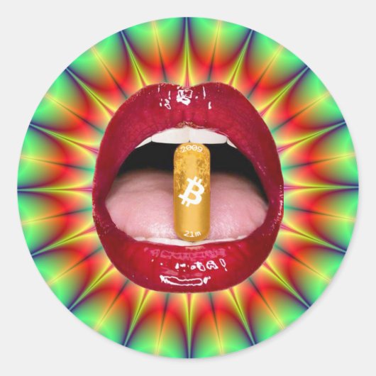 Oranje Pil Sticker #2 (Voorkant)