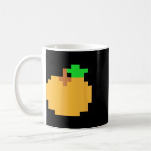 Oranje Pixel 8-bit Arcade Videospel Matching Koste Koffiemok