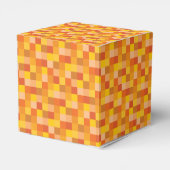 Oranje pixelpatroon bedankdoosjes (Achterkant)