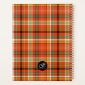 Oranje Plaid Gepersonaliseerde Dagplanner Planner (Achterkant)