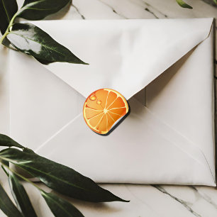 oranje plak NO2 Ronde Sticker