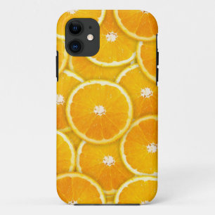 Oranje plakken iPhone 11 hoesje