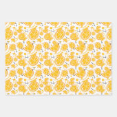 Oranje plakken Citrus Sweet Fruit Design Pattern Inpakpapier Vel (Voorkant 3)
