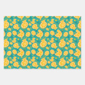 Oranje plakken Citrus Sweet Fruit Design Pattern Inpakpapier Vel (Voorkant 2)