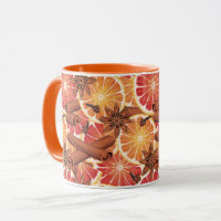 Oranje plakken en specerijen