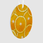 Oranje plakken ornament (voorkant)