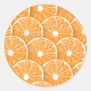 Oranje plakken ronde sticker