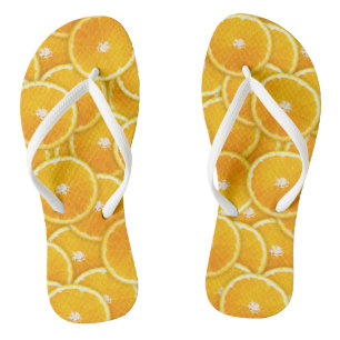 Oranje plakken teenslippers