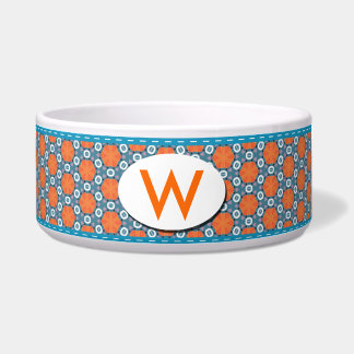 Oranje plakken voerbakje