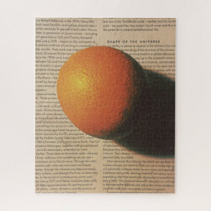 Oranje planeet - Vorm van het universum Legpuzzel