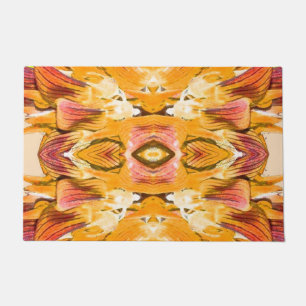 ORANJE PLANT - Digitale fractale kunst - Deurmat