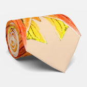 ORANJE PLANT - Digitale fractale kunst - Stropdas (Opgerold)