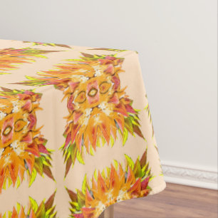 ORANJE PLANT - Digitale fractale kunst - Tafelkleed