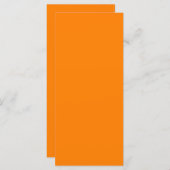 Oranje platte Kaart (Voorkant / Achterkant)