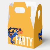 Oranje Poison Dart Frog Gift Box Bedankdoosjes (Geopend)