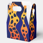 Oranje Poison Dart Frog Pattern Gift Box Bedankdoosjes (Geopend)