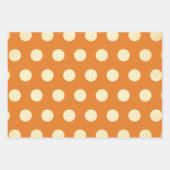 Oranje poka Dot Pattern Inpakpapier Vel