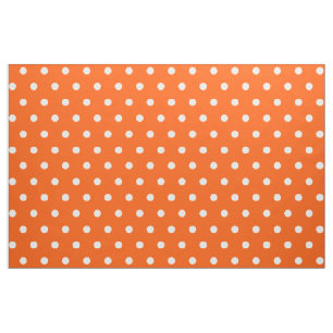 Oranje poka Dots Art Craft Sewing Quilting Fabric Stof