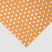 Oranje poladots tissuepapier (Detail)