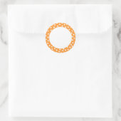 Oranje polka dot label (Tas)