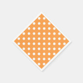 Oranje Polka Dot Pattern Servetten (Hoek)