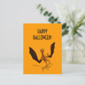 Oranje pomkin Dragon Briefkaart (Staand voorkant)