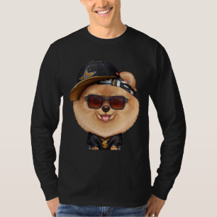 Oranje Pommeren Hip Hop Super Star T-shirt