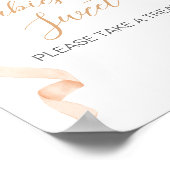 Oranje Pompoen Baby Shower Baby's zijn Lief Bord Poster (Hoek)