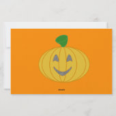 Oranje pompoen briefpapier (Achterkant)