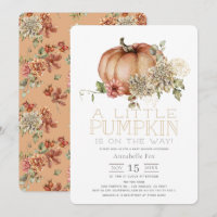 Oranje pompoen en Baby shower van White Dahlia