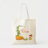 Oranje pompoen herfst Canvas tas (Voorkant)