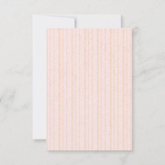 Oranje pompoen op roze en goudstapes save the date (Achterkant)