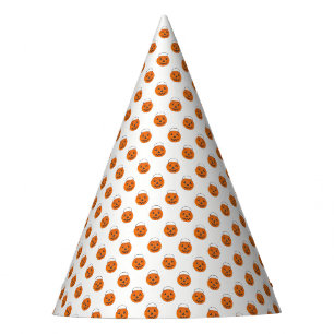 Oranje pompoen Polka Dots Halloween Trick-or-Treat Feesthoedjes