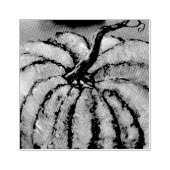 Oranje pompoen 	rubberstempel (Afrduk)