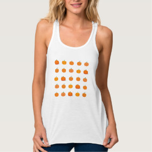 Oranje Pompoenen Patroon Tanktop