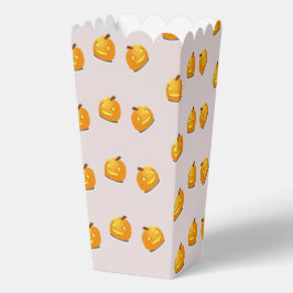 Oranje pompoenkoppatroon bedankdoosjes