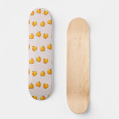 Oranje pompoenkoppatroon skateboard (Voorkant)