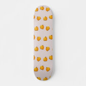 Oranje pompoenkoppatroon skateboard (Voorkant)