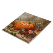  Oranje pompoenschilderij Tegeltje (Zijkant)