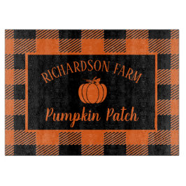 Oranje pompoenvanger Halloween Herfst Snijplank