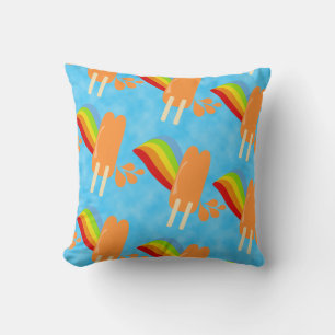 Oranje Pop Retro Rainbow Pattern Fun Art Kussen