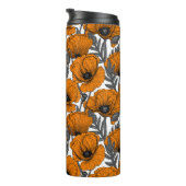 Oranje poppies thermische tumbler thermosbeker (Geroteerd rechts)