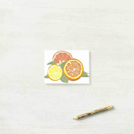 oranje post-it® notes (Op bureau)