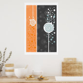 Oranje Poster (Keuken)