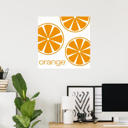 oranje poster (Thuiskantoor)