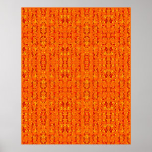 Oranje Poster Aztek