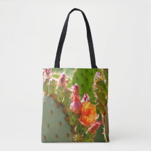 Oranje Prickly Pear Blooms Draagtas