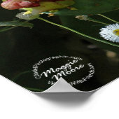 Oranje Prickly Pear Cactus Flower Poster (Hoek)