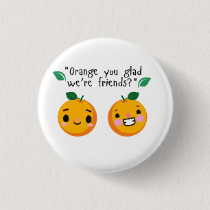 ORANJE PRIJSOPGAVE RONDE BUTTON 3,2 CM