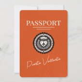 Oranje Puerta Vallarta Paspoort Save The Date (Voorkant)